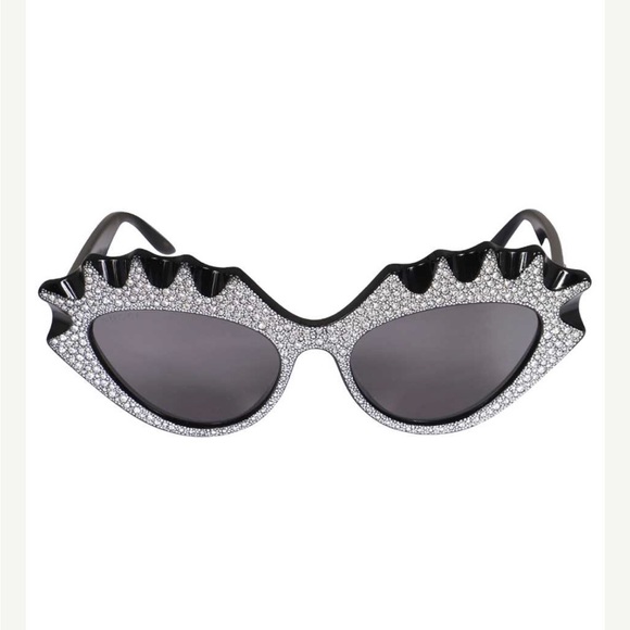 Gucci GG0781S 003 CRYSTALS CAT-EYE FRAME Sunglasses - Picture 4 of 17